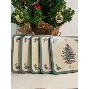 Christmas Tree Coasters by Pimpernel/Set of 5/England